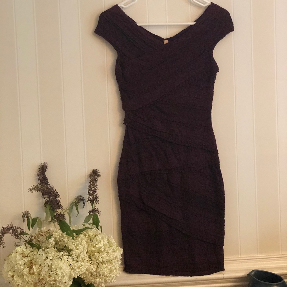 Purple Bodycon Anthropologie Dress